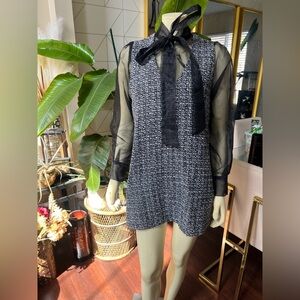 Elegant Black and Gray Women's Dress